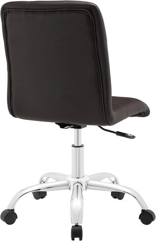 Modway Prim Ribbed Armless Mid Back Swivel Conference Office Chair In Black in Saudi Arabia