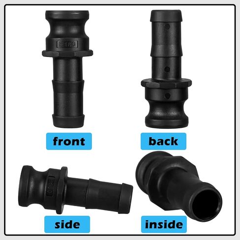 Pushglossy1 قطعة تركيبات قفل الكامة من النوع E تركيبات Camlock من البولي بروبيلين وتركيبات خرطوم الأخدود، محول ذكر × ساق خرطوم، تركيبات خرطوم الشفط Camlock اقتران Camlock (1-1/2 بوصة) in Kuwait