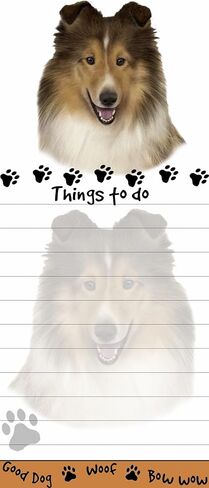 "وسادات القائمة المغناطيسية Sheltie" مفكرة لاصقة ذات شكل فريد بقياس 8.5 × 3.5 بوصة in Saudi Arabia