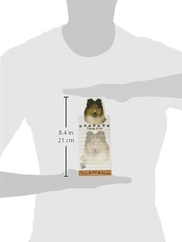 "وسادات القائمة المغناطيسية Sheltie" مفكرة لاصقة ذات شكل فريد بقياس 8.5 × 3.5 بوصة in Saudi Arabia
