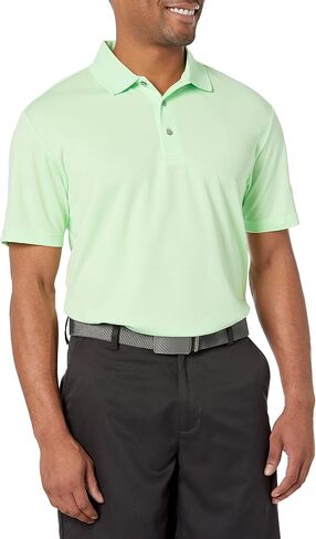 PGA TOUR Men's Airflux Solid Mesh Short Sleeve Golf Polo Shirt in Saudi Arabia