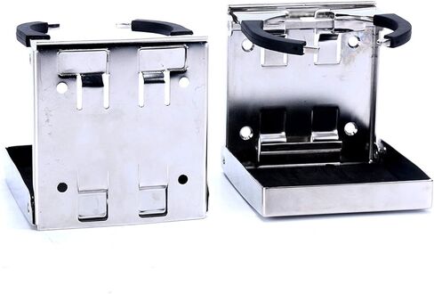 الفولاذ المقاوم للصدأ قابل للتعديل للطي كأس الشراب حامل زجاجة كوب تخزين حامل أرفف قوس دعوى ل مركبة بحرية قافلة اكسسوارات السيارات in Kuwait