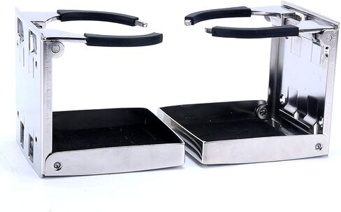 الفولاذ المقاوم للصدأ قابل للتعديل للطي كأس الشراب حامل زجاجة كوب تخزين حامل أرفف قوس دعوى ل مركبة بحرية قافلة اكسسوارات السيارات in Kuwait