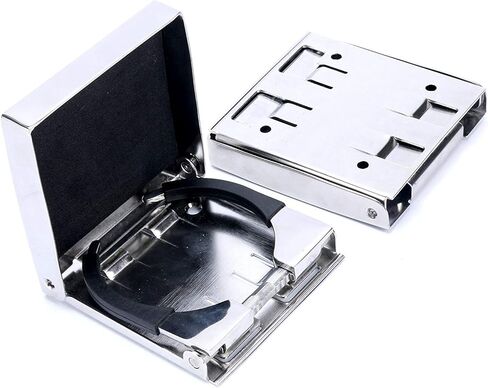 الفولاذ المقاوم للصدأ قابل للتعديل للطي كأس الشراب حامل زجاجة كوب تخزين حامل أرفف قوس دعوى ل مركبة بحرية قافلة اكسسوارات السيارات in Kuwait