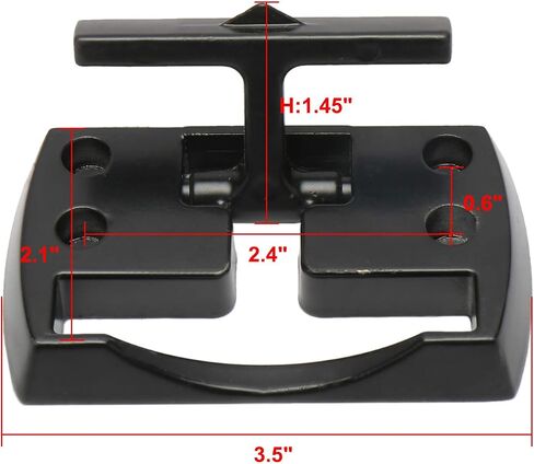 NovelBee 4 Pack of Chrome Fold Away Rope Hook with Mounting screws,Folding Cleat Truck Tie Down Anchor for Car Boat (Black) in Saudi Arabia