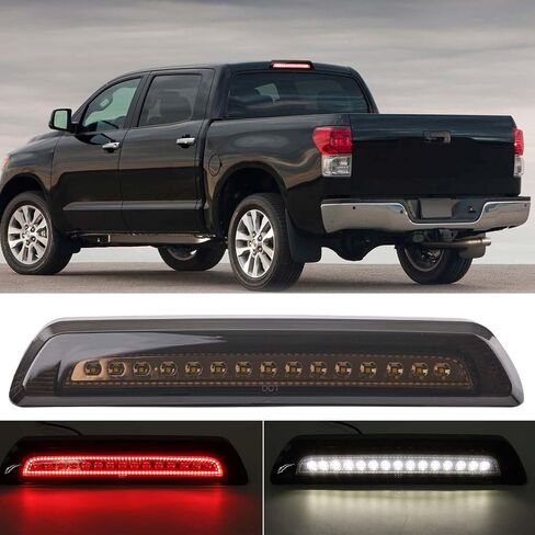 AUTOXBERT الثالث 3rd ضوء الفرامل لتويوتا تندرا 2007-2021 إضاءة مقاومة للماء ارتفاع جبل وقف LED ضوء الفرامل الثالث ، عدسة الدخان in Saudi Arabia
