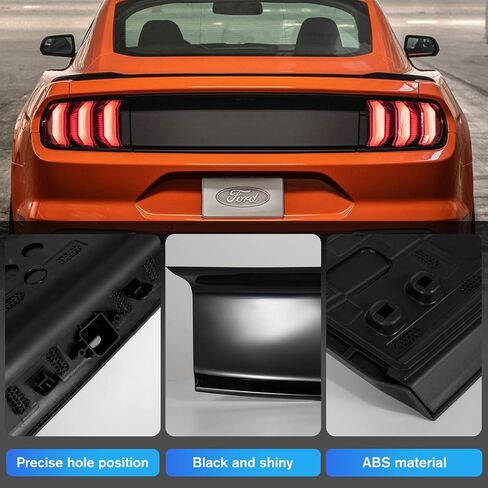 Rear Decklid Panel Trim Compatible with Ford Mustang 2015-2022, Mustang External Accessories Trunk Center Cover Panel Trim (Carbon Fiber Texture) in Kuwait