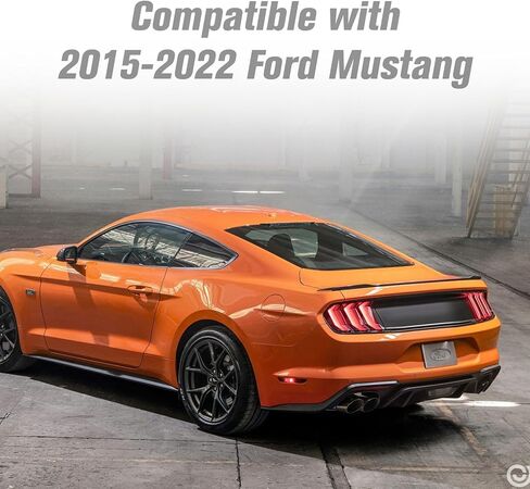 Rear Decklid Panel Trim Compatible with Ford Mustang 2015-2022, Mustang External Accessories Trunk Center Cover Panel Trim (Carbon Fiber Texture) in Kuwait