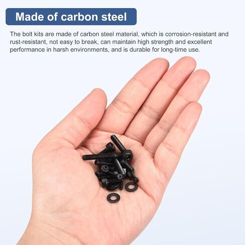 100Pcs #6-32 Bolts Socket Head Screws Kit, 6-32 Screw Assortment, 12.9 Grade Steel #6-32 x 1/4", 3/8", 1/2", 5/8", 3/4" Hex Socket Head Cap Screws Bolt Set for 3D Printing DIY in Saudi Arabia
