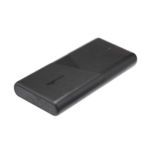بطارية بنك الطاقة Amazon Basics فائقة الحمل والشحن السريع، 26800 مللي أمبير في الساعة، x1 PD 45W USB-C وx2 12W USB-A لأجهزة الكمبيوتر المحمولة، iPhone 15، Samsung S24، iPad والمزيد، أسود in Saudi Arabia