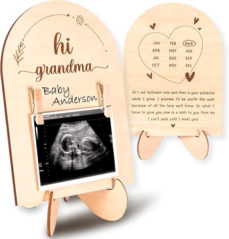 Hi Grandma Pregnancy Announcement - Promoted To Grandma Baby Announcement Ultrasound Picture Frames, Baby Surprise Announcement Pregnancy Reveal Ideas, Sonogram Photo Frame Gifts in Saudi Arabia