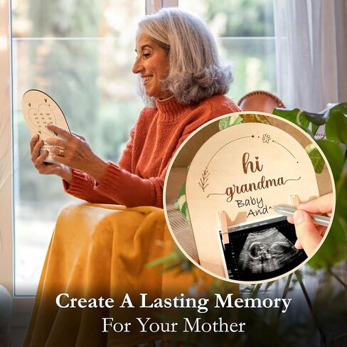 Hi Grandma Pregnancy Announcement - Promoted To Grandma Baby Announcement Ultrasound Picture Frames, Baby Surprise Announcement Pregnancy Reveal Ideas, Sonogram Photo Frame Gifts in Saudi Arabia