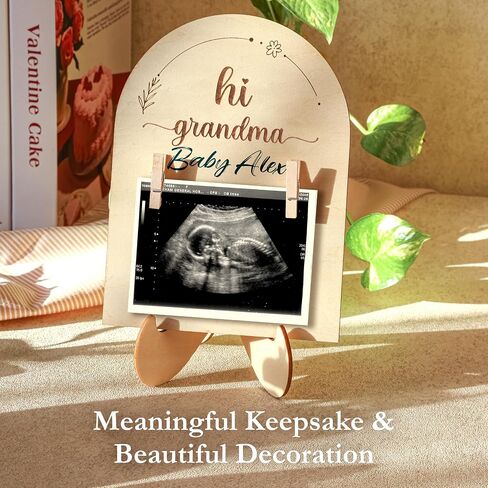 Hi Grandma Pregnancy Announcement - Promoted To Grandma Baby Announcement Ultrasound Picture Frames, Baby Surprise Announcement Pregnancy Reveal Ideas, Sonogram Photo Frame Gifts in Saudi Arabia