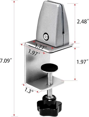 6 قطع من مشبك درع المكتب للوحة سميكة بسمك 2 إلى 20 مم، مشابك مقسمة للمكتب قابلة للتعديل، واقيات العطس من الألومنيوم، مشابك لوحة الخصوصية المكتبية للمكاتب والمتاجر والمدارس in Kuwait
