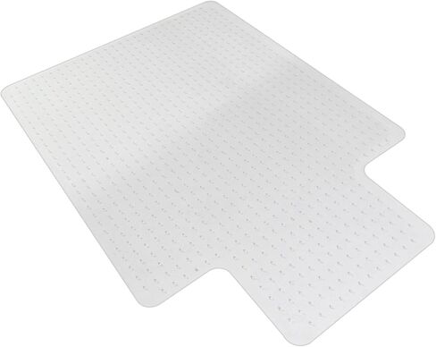 Heavy Duty Office Chair Mat with Lip for Carpet - 48 x 36 Inches Clear Desk Chair Mat - Anti-Slip Durable Carpet Protector for Desk Chair in Saudi Arabia