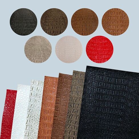 Tooled Faux Leather Sheets Western Cowboy Craft Pack, 7pcs Each 8.5"x11", Floral Embossed Vinyl Precuts, Craft DIY and Textured PU Pleather in Saudi Arabia