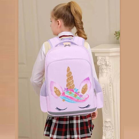 حقيبة ظهر للبنات حقيبة مدرسية للأطفال حقيبة كتب للأطفال مجموعة حقيبة ظهر يومية مع حقيبة غداء in Kuwait