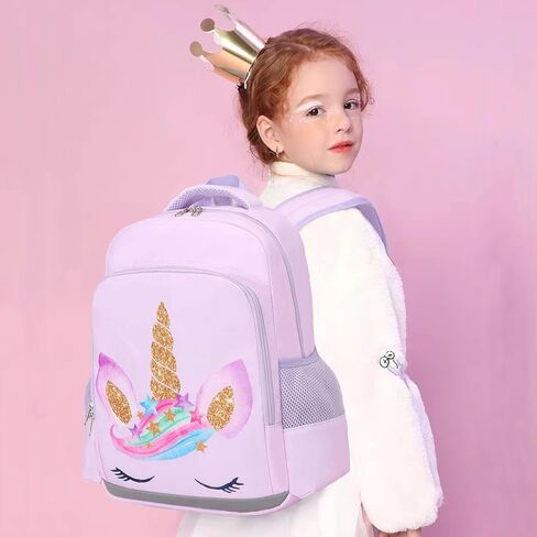 حقيبة ظهر للبنات حقيبة مدرسية للأطفال حقيبة كتب للأطفال مجموعة حقيبة ظهر يومية مع حقيبة غداء in Kuwait