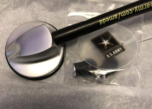 U.S. Army Stethoscope, OEM Classic Single Head Cardiology for Medical and Clinical Use - 27 inch (Black) in Saudi Arabia
