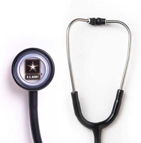 U.S. Army Stethoscope, OEM Classic Single Head Cardiology for Medical and Clinical Use - 27 inch (Black) in Saudi Arabia