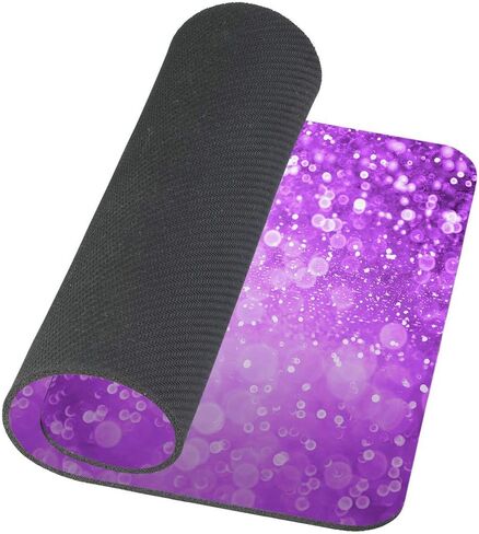 Pink Glitter Background Customized Rectangle Non-Slip Rubber Mouse Pads Gaming Mouse Pad 9.5 X 7.9 Inch (240mmX200mmX3mm) in Saudi Arabia