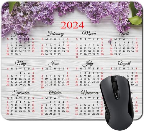 2025 Calendar HD Font Tropical Beach Coconut PalmTrees Mouse Pad,Non-Slip Personalized Rectangular, Size: 9.5 x 7.9 inches…… in Saudi Arabia