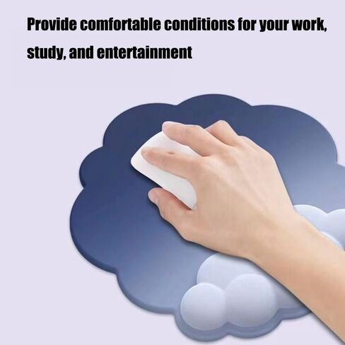 Gradient Color Cloud Keyboard Wrist Rest Set, Cloud Wrist Rest for Computer Keyboard and Mouse Pad with Wrist Rest Set, Ergonomic Keyboard Mouse Wrist (Dark Green Gradient) in Saudi Arabia