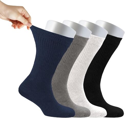 Cosyfeel® Women Loose Diabetic Crew Socks 4-Pair Super Soft Bamboo Viscose Material Durable with Seamless Toe Non-Binding Top in Saudi Arabia