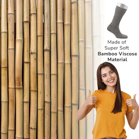 Cosyfeel® Women Loose Diabetic Crew Socks 4-Pair Super Soft Bamboo Viscose Material Durable with Seamless Toe Non-Binding Top in Saudi Arabia