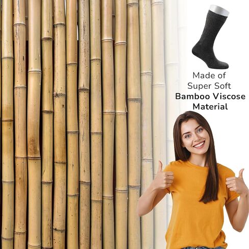 Cosyfeel® Women Loose Diabetic Crew Socks 4-Pair Super Soft Bamboo Viscose Material Durable with Seamless Toe Non-Binding Top in Saudi Arabia