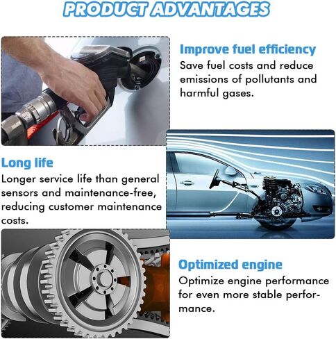 مستشعر الأوكسجين AP13T461X لـ 2000-2011 Hyundai Accent 1.6L 1.5L استبدال مستشعر الأوكسجين المنبع والمصب مع OE Bosch 13461 in Kuwait