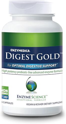 Digest Gold, 90 Capsules - Maximum Strength Vegan Enzyme Supplement for Better Digestion with Amylase, Lipase and Protease in Saudi Arabia