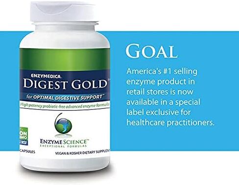 Digest Gold, 90 Capsules - Maximum Strength Vegan Enzyme Supplement for Better Digestion with Amylase, Lipase and Protease in Saudi Arabia