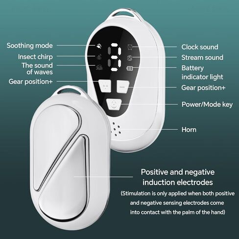 جهاز توموروتيك المحمول للمساعدة على النوم، تقليل التوتر واسترخاء العقل مع 4 أصوات مشهد مهدئ و9 مستويات كثافة، يعزز جودة النوم ومحمول للرياضة والمشي والاسترخاء (أخضر) in Kuwait
