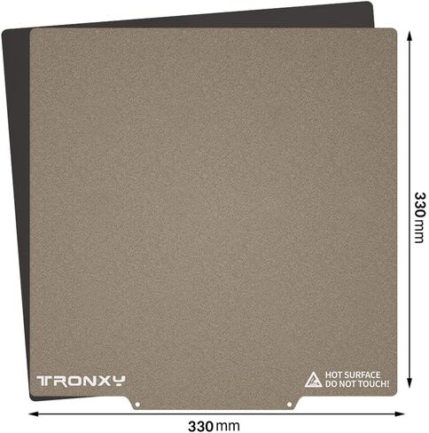 TRONXY PEI Sheet Build Plate, Flexible Magnetic PEI Build Surfaces for 3D Printer Heated Bed 330x330 mm, Removable PEI Spring Steel Platform for X5SA/X5SA PRO Hot Bed, Easy to Remove Model in Kuwait