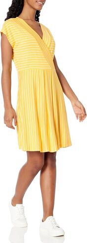 Nautica Women's Wrap Short Sleeve Stripe Dress in Saudi Arabia