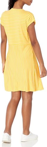 Nautica Women's Wrap Short Sleeve Stripe Dress in Saudi Arabia