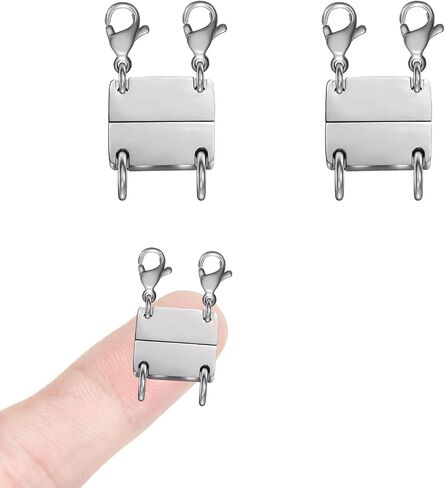 Layering Necklace Clasp Bracelet Layering Clasp Separator for Stackable Necklaces Buckle Necklace Clasps and Closures in Saudi Arabia