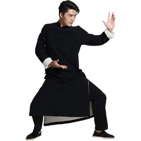 Kungfu Tai Chi Chinese Traditional Cheongsam Suit Mandarin Martial Arts Uniforms Long Shirt Pants Set