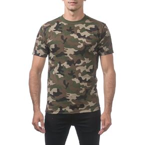 Pro Club Men's Comfort Cotton Short Sleeve T-Shirt, Green Camo, X-Large