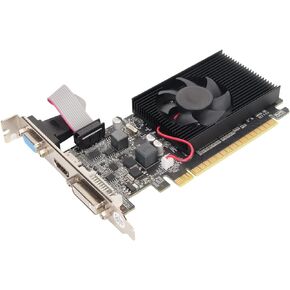 GT210 Graphics Card, 1GB DDR3 64 Bit PC Video Cards, PCI Express X16, Single Fan Air Cooling, Supports VGA DVI HD Multimedia Interface