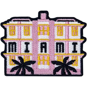 Miami Patch - Iron On Souvenir Badge - Miami Beach Florida