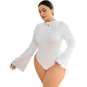 سالوبيت نسائي من SOLY HUX بمقاس كبير ورقبة وهمية وأكمام طويلة