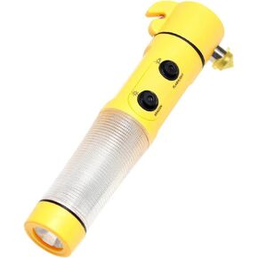 XhuangTech 4 in 1 Car Safety Hammer, Emergency Escape Tool Seat Belt Cutter with Car Window Breaker LED Flash Light Beacon Light