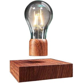 Magnetic Levitating Floating Wireless LED Light Bulb Desk Lamp for Unique Gifts, Room Night Light, Home Office Decor Tech Toys