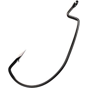 خطاف EAGLE CLAW Lazer Trokar Magworm، أسود بلات، 3/0 (6 خطافات)
