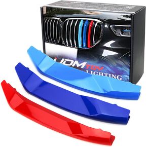 iJDMTOY Exact Fit///M-Colored Grille Insert Decoration Trims Compatible With 2019-up BMW G05 X5 with Night Vision Camera & 7 Beam Kidney Grill