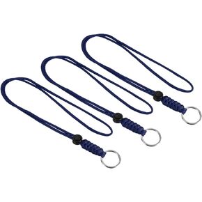 PATIKIL Badge Lanyard with Keyring, Necklace Keychain Cord Metal Hook Strap for Keys Whistle ID Card Holder