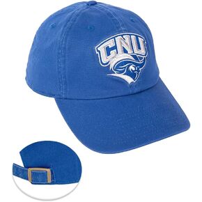 Desert Cactus Christopher Newport University Baseball Hat CNU Captains Brimmed Embroirderd Hats Cap Adjustable Cloth Strap Adult (Style 1) Blue