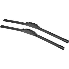 X AUTOHAUX 2pcs 19"+18" Silicone Front Windshield Wiper Blade for Mini Cooper R50 R53 2001-2005 for Mini Cooper R56 2007-2012 Windscreen Wiper OE Replacement Set All-Seasons J/U Hook